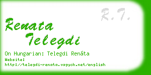 renata telegdi business card
